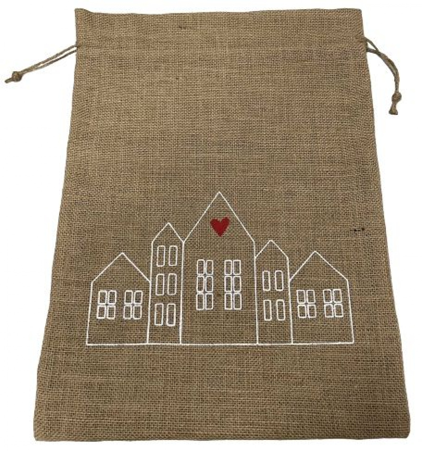 Jute Sack B36cm H48cm Haus natur 610814-13