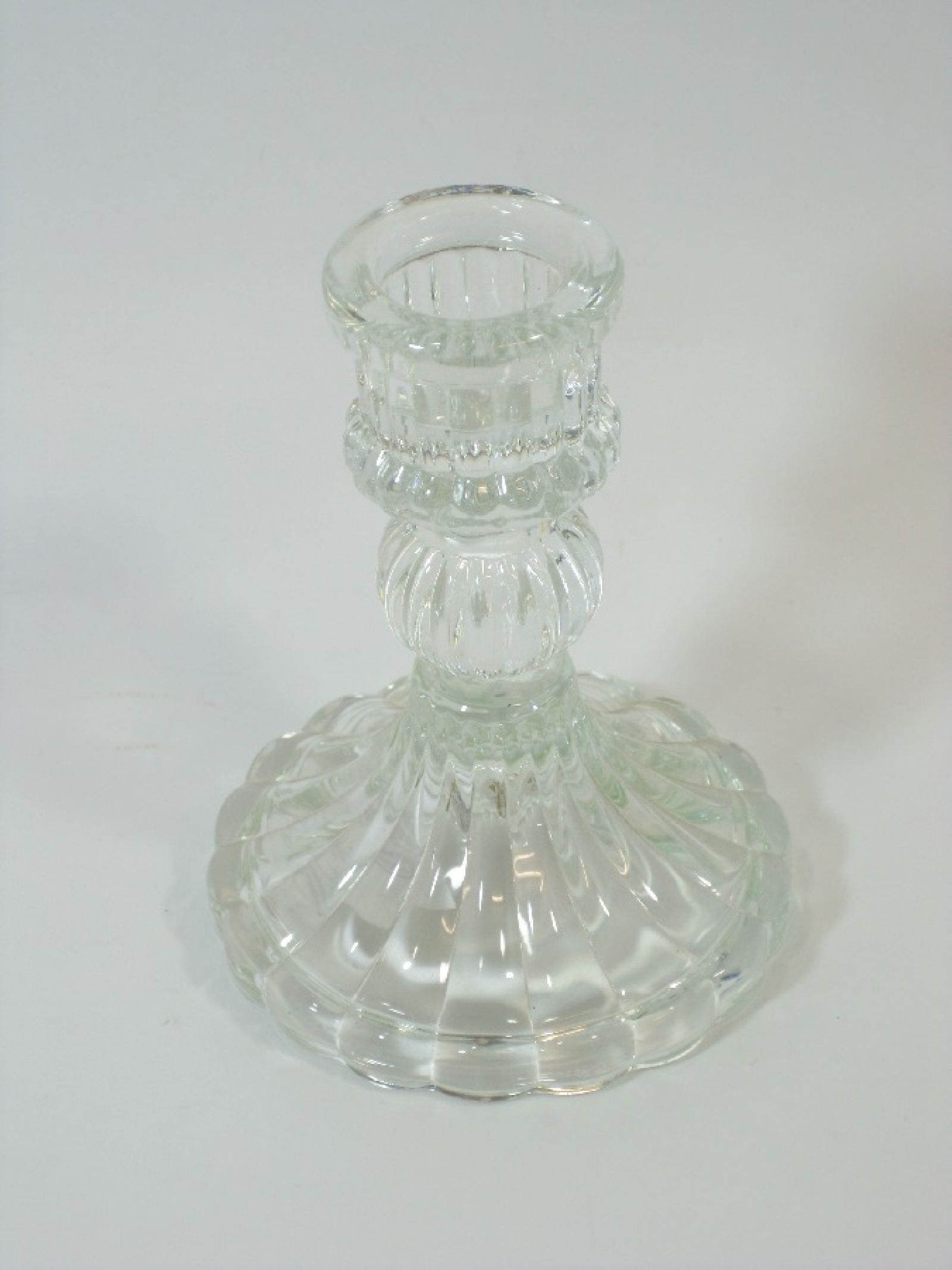 Glas-Kerzenhalter,  D8 H10,2cm fuer KD 2,3cm klar 800202-17